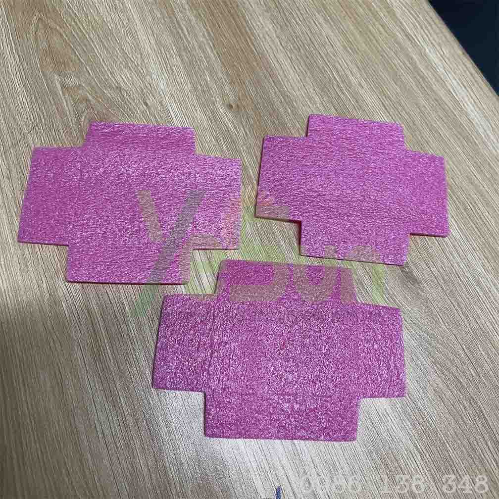 Hộp xốp tự gấp màu hồng chống tĩnh điện 20 x 30 x 50mm